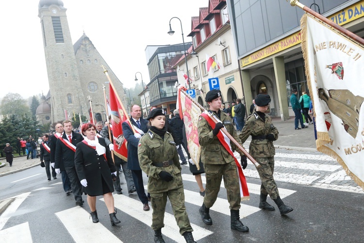 Pomnik Piłsudskiego w Limanowej