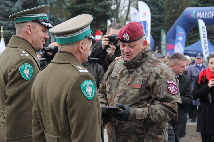 Odsłonięcie pomnika J. Piłsudskiego w Nowym Sączu