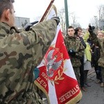 Odsłonięcie pomnika J. Piłsudskiego w Nowym Sączu