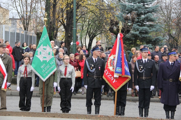 Odsłonięcie pomnika J. Piłsudskiego w Nowym Sączu