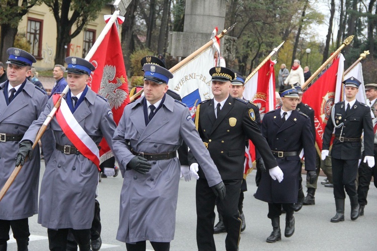 Odsłonięcie pomnika J. Piłsudskiego w Nowym Sączu