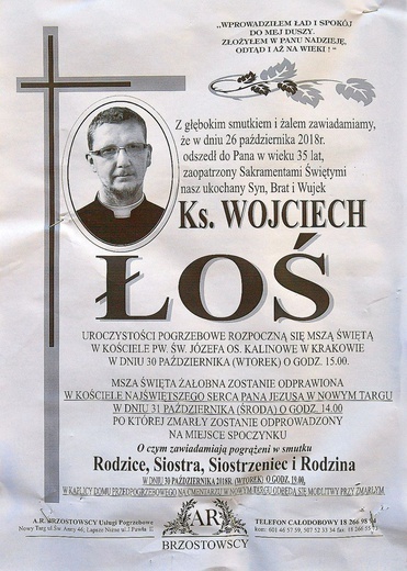 Pogrzeb ks. Wojciecha Łosia w Nowym Targu cz. 2