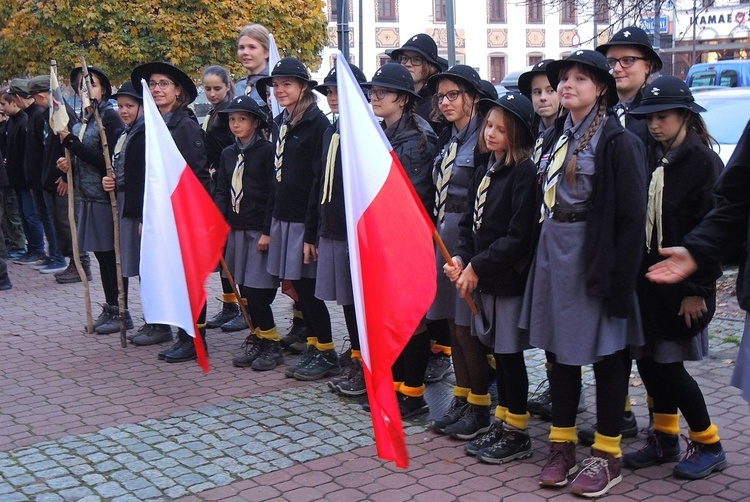 Świętowanie harcerzy ZHR z Niepodległą