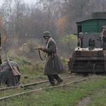 Odbicie pociągu pancernego - widowisko w Koszalinie