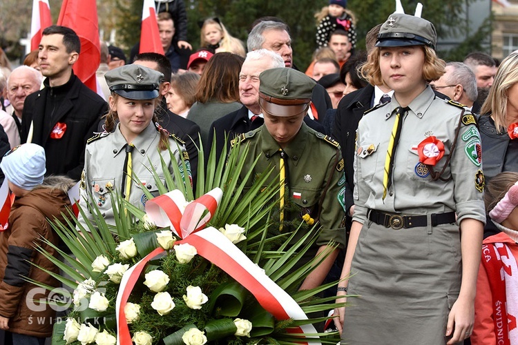 Obchody 100. rocznicy odzyskania niepodległości przez Polskę w Świdnicy