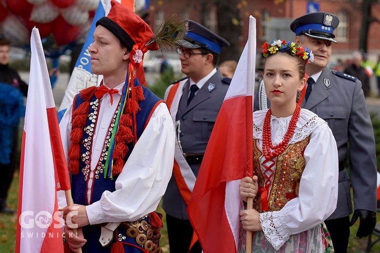 Obchody 100. rocznicy odzyskania niepodległości przez Polskę w Świdnicy