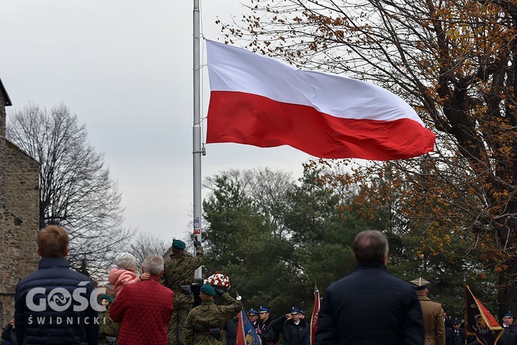 Obchody 100. rocznicy odzyskania niepodległości przez Polskę w Strzegomiu