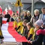 Odsłonięcie pomnika Niepodległości w Jodłowej