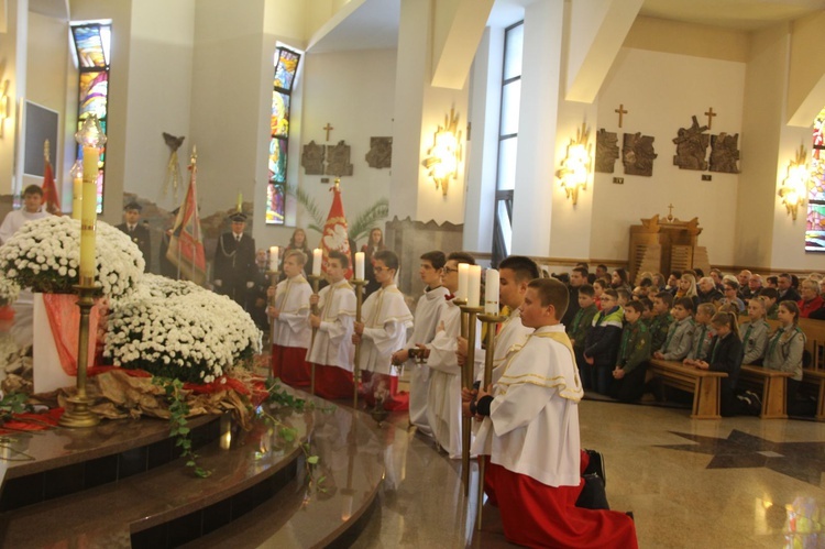 Odsłonięcie pomnika Niepodległości w Jodłowej