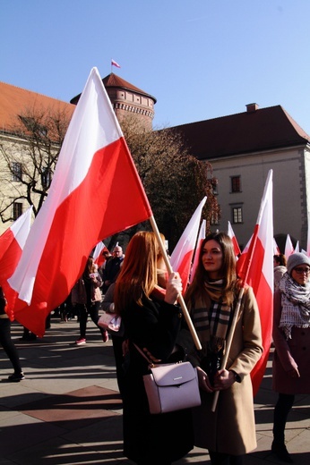 Krakowskie obchody 100. rocznicy odzyskania niepodległości 11.11.2018