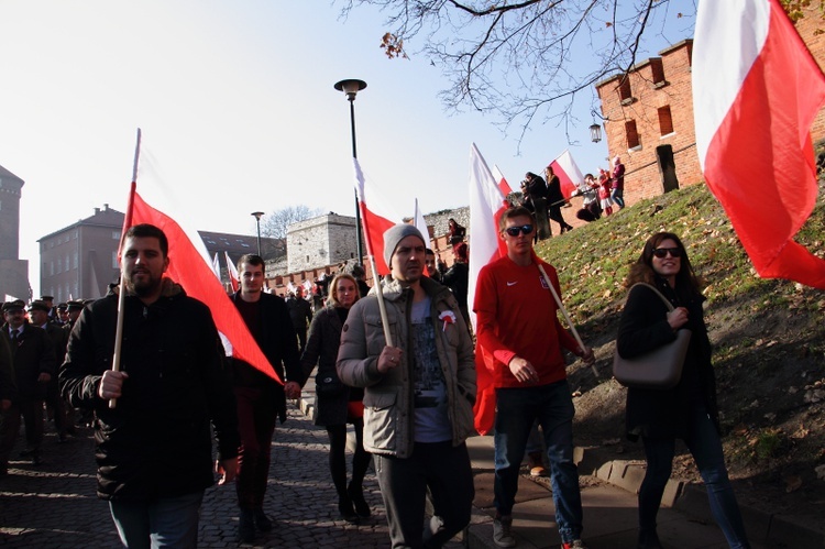 Krakowskie obchody 100. rocznicy odzyskania niepodległości 11.11.2018