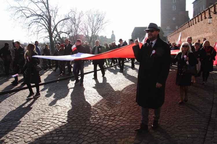 Krakowskie obchody 100. rocznicy odzyskania niepodległości 11.11.2018