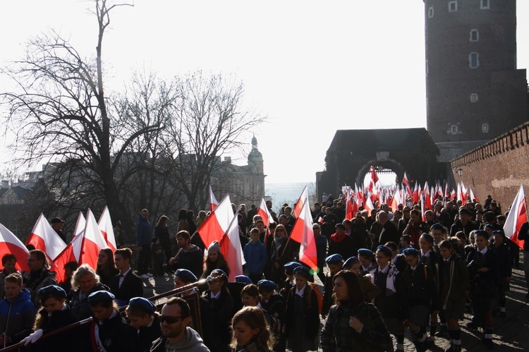 Krakowskie obchody 100. rocznicy odzyskania niepodległości 11.11.2018