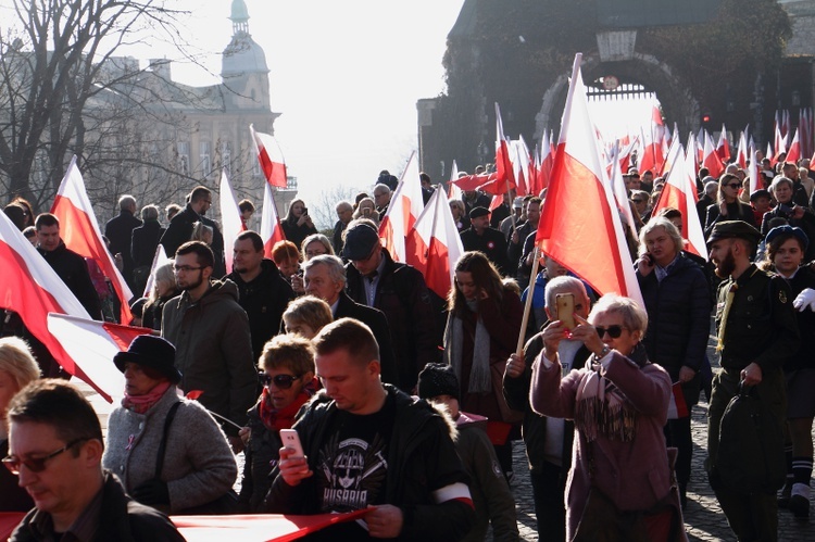 Krakowskie obchody 100. rocznicy odzyskania niepodległości 11.11.2018