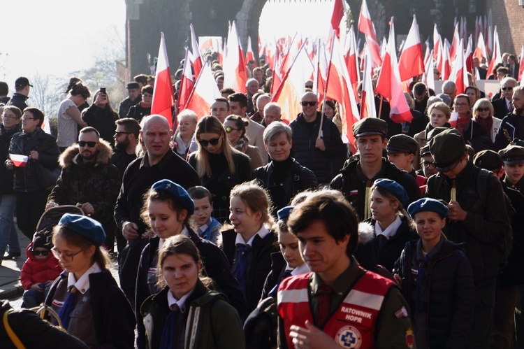 Krakowskie obchody 100. rocznicy odzyskania niepodległości 11.11.2018