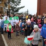 Uroczystość pobłogosławienia obelisku oraz zasadzenie dębu upamiętniających 100. rocznicę niepodległości Polski w Kortowie