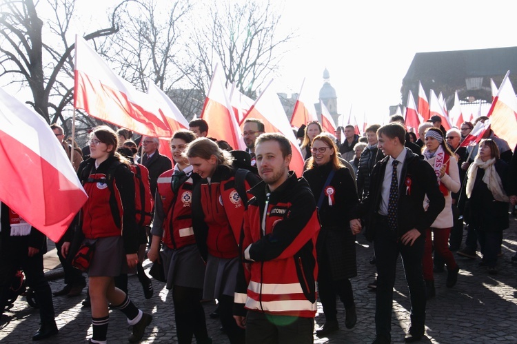 Krakowskie obchody 100. rocznicy odzyskania niepodległości 11.11.2018