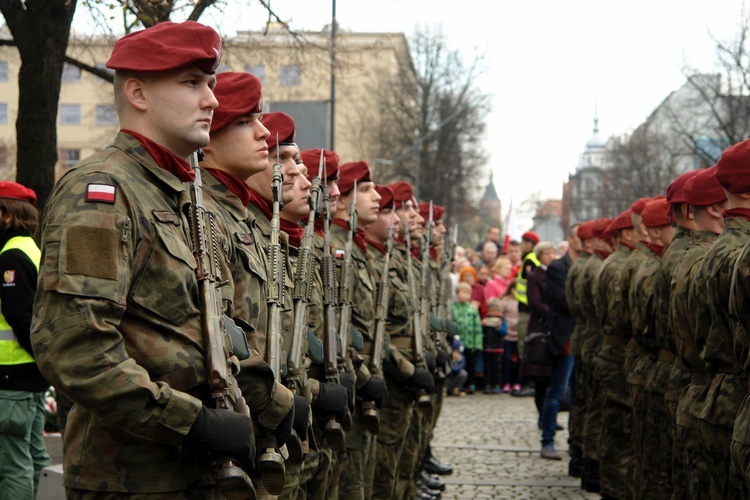 Uroczystości pod pomnikiem Piłsudskiego  