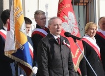 O polskiej dumie przypominał mieszkańcom Cieszyna burmistrz Ryszard Macura