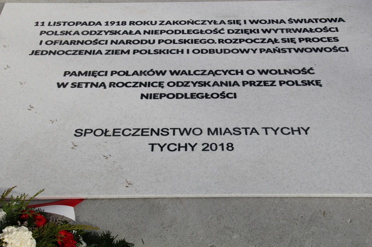 Pomniki niepodległości Polski w Tychach i Mszanie