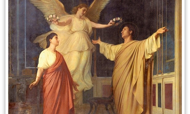 Alejo Vera y Estaca "Św. Cecylia i św. Walerian", olej na płótnie, ok. 1866Muzeum Prado, Madryt