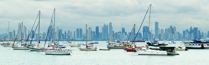 Ciudad de Panamá – widok od strony portu.