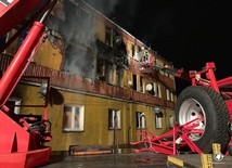 Budynek socjalny płonął w Zdzieszowicach