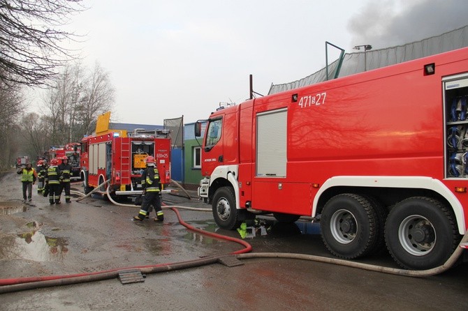 Pożar składowiska w Żorach