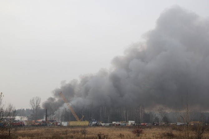 Pożar składowiska w Żorach