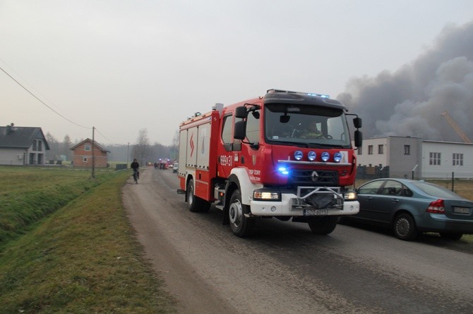 Pożar składowiska w Żorach