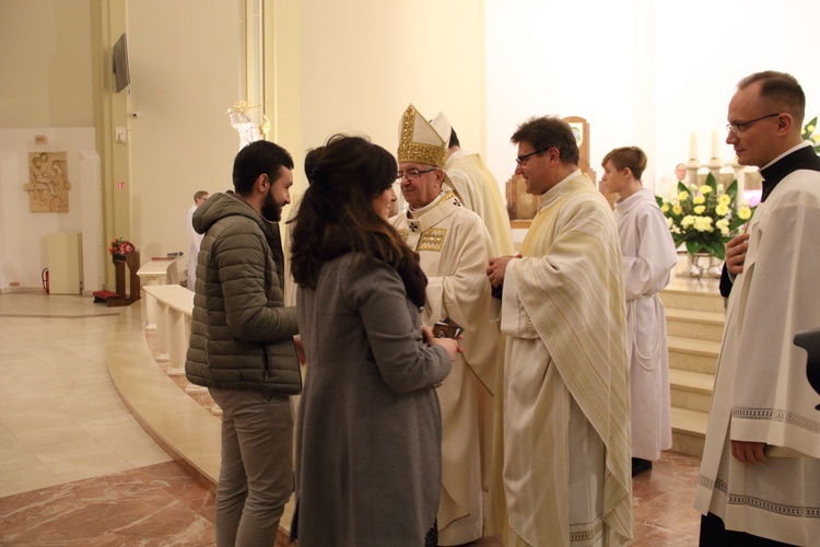 Figura św. Michała Archanioła poświęcona w kościele MB Fatimskiej w Gdańsku