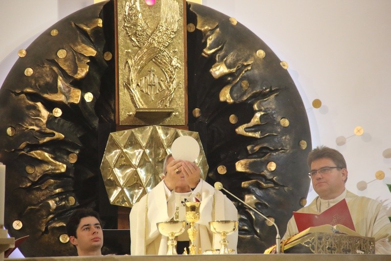 Figura św. Michała Archanioła poświęcona w kościele MB Fatimskiej w Gdańsku
