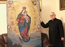 Odnowiony obraz będzie znajdował się przy wejściu do kaplicy MB Różańcowej w makowskim kościele farnym.