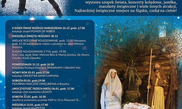 Piekarskie Betlejem, Rajski Plac przed bazyliką, 25 grudnia-28 stycznia