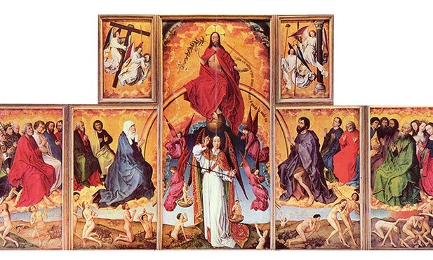 Rogier van der Weyden "Sąd ostateczny", olej na desce, 1444–1450Hôtel-Dieu, Beaune (Francja)