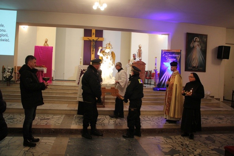 Powitanie figury św. Michała Archanioła w Kutnie