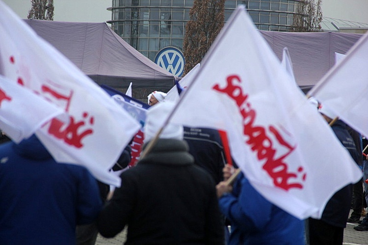 Pikieta w zakładach Volkswagena