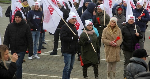 Pikieta w zakładach Volkswagena