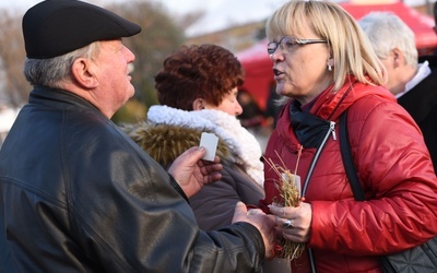 Życzenia na radłowskim rynku