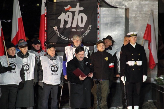 Poranne uroczystości Grudnia '70 w Gdyni