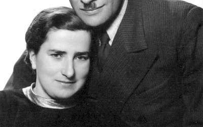 Kazimierz Hernich z żoną. Rok 1938.