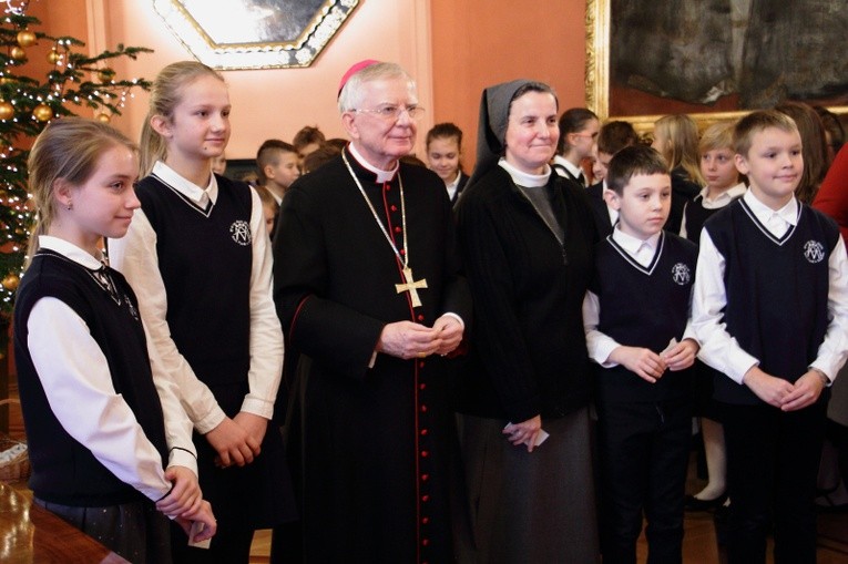 Opłatek szkół katolickich u metropolity krakowskiego, 2018