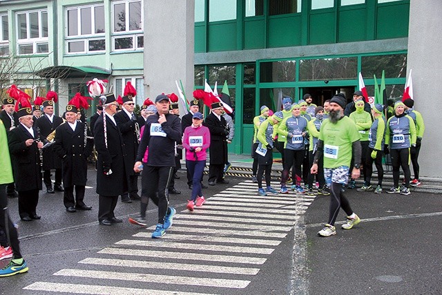 Start odbył się pod pomnikiem przy szybie kopalni ZG Rudna.