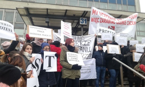 Protest pracowników prokuratury