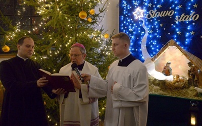 Wigilijnemu spotkaniu w seminarium przewodniczył bp Henryk Tomasik