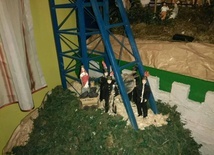 Szopka w chodniku górniczym