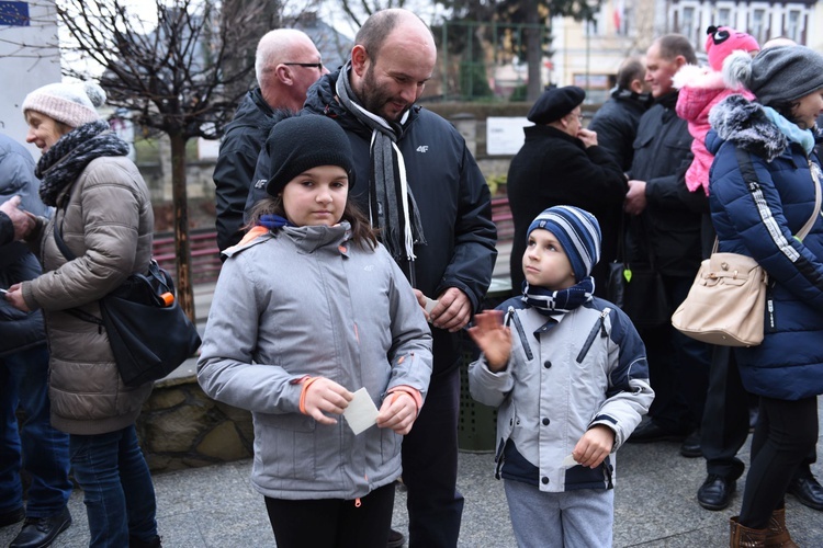 Wigilia na grybowskim rynku