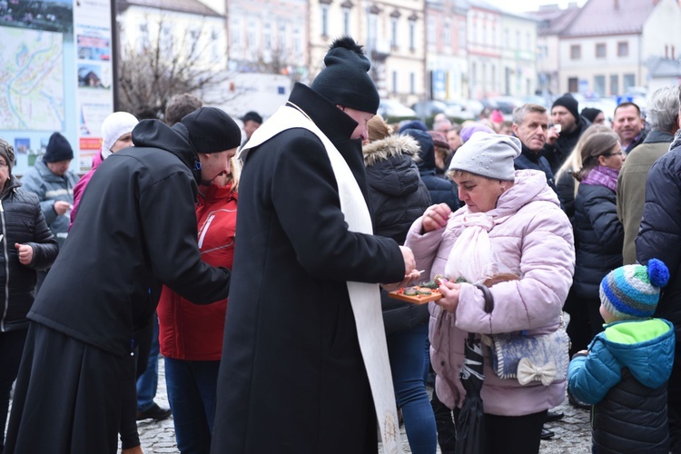 Wigilia na grybowskim rynku