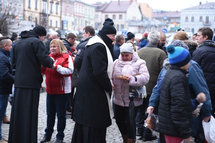 Wigilia na grybowskim rynku