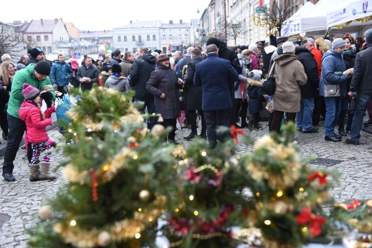 Wigilia na grybowskim rynku